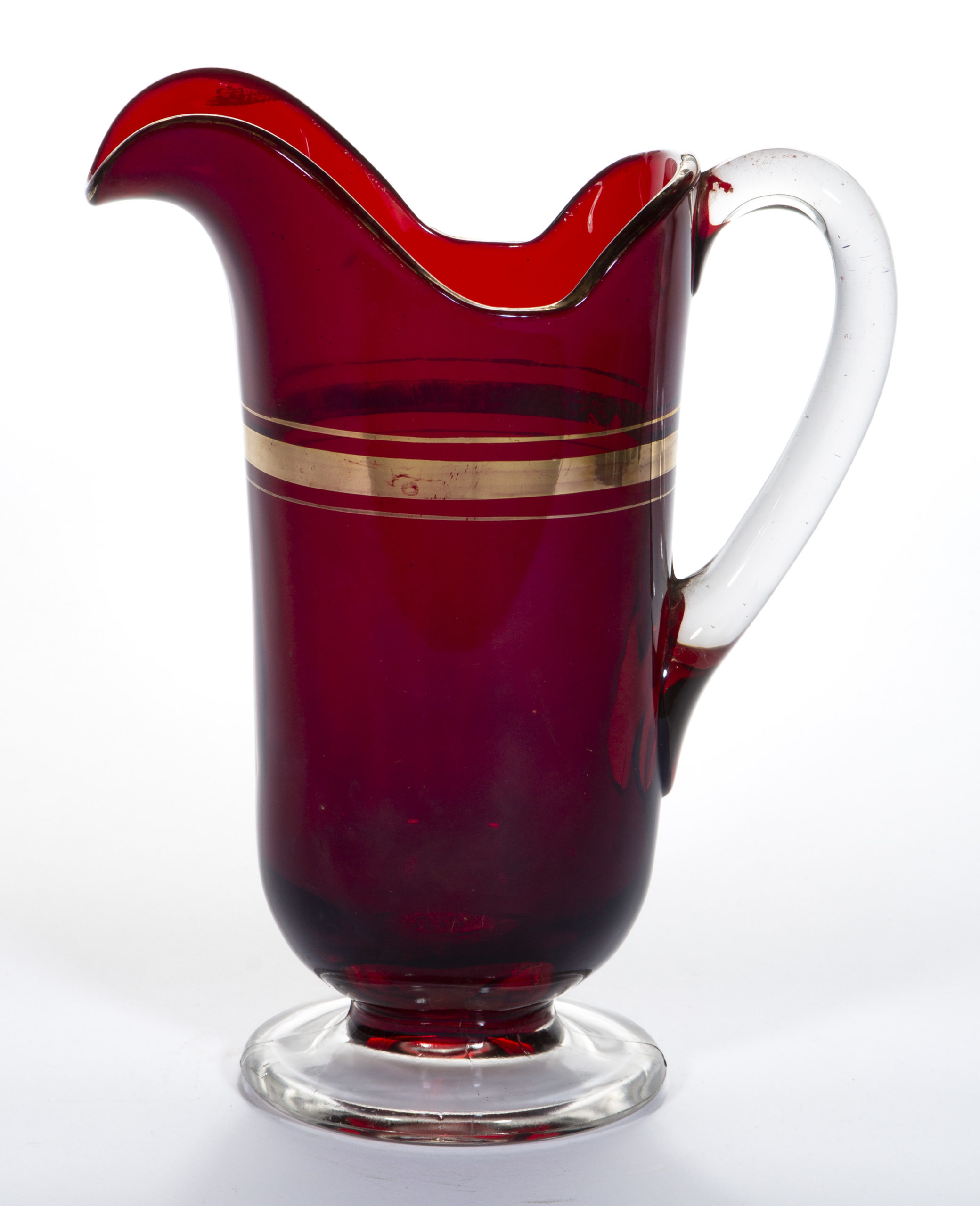 UNIDENTIFIED EAPG – RUBY-STAINED WATER PITCHER,