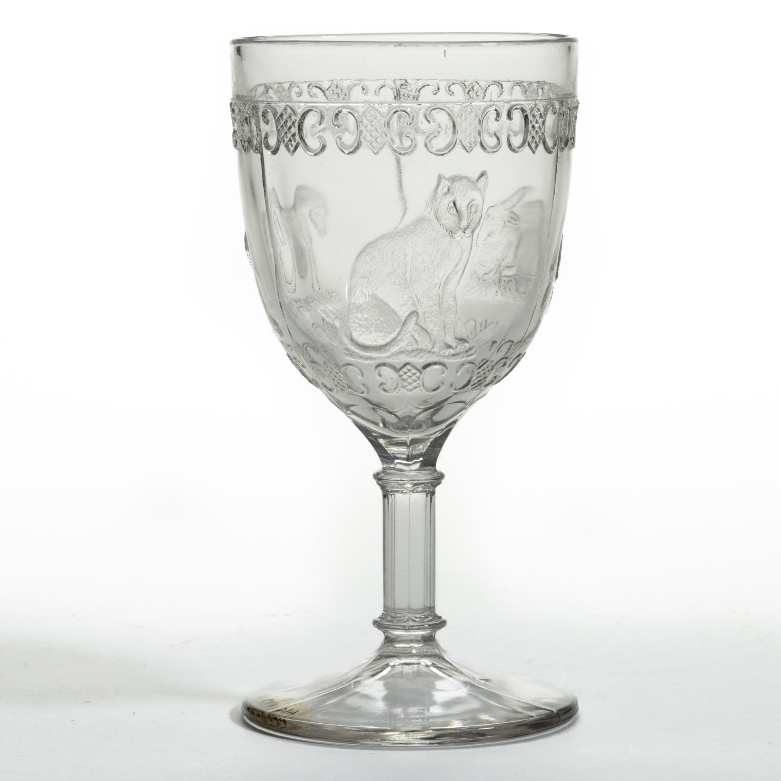 HORSE, CAT, AND RABBIT GOBLET,