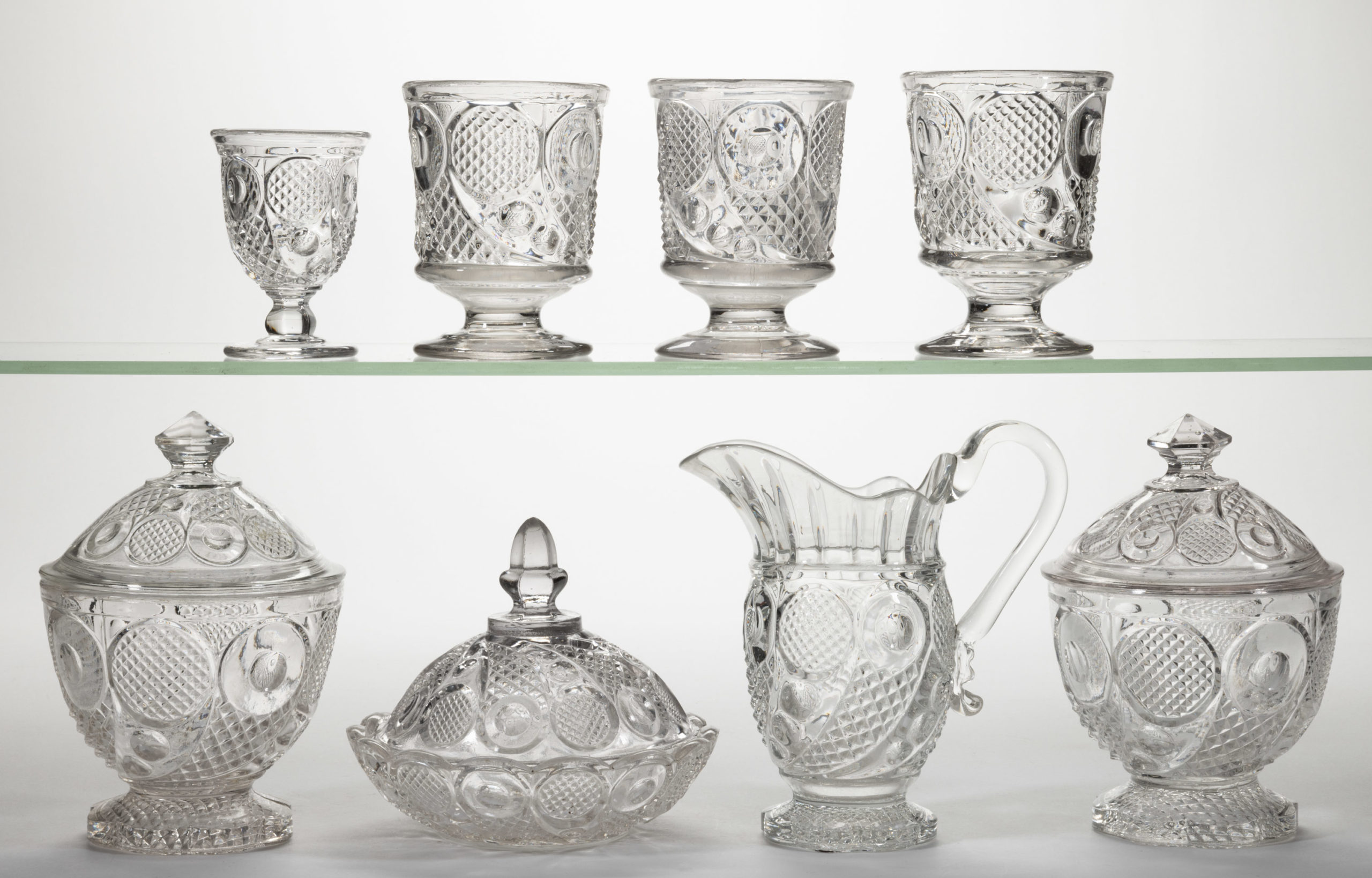 HORN OF PLENTY / COMET (OMN) TABLE ARTICLES, LOT OF EIGHT,