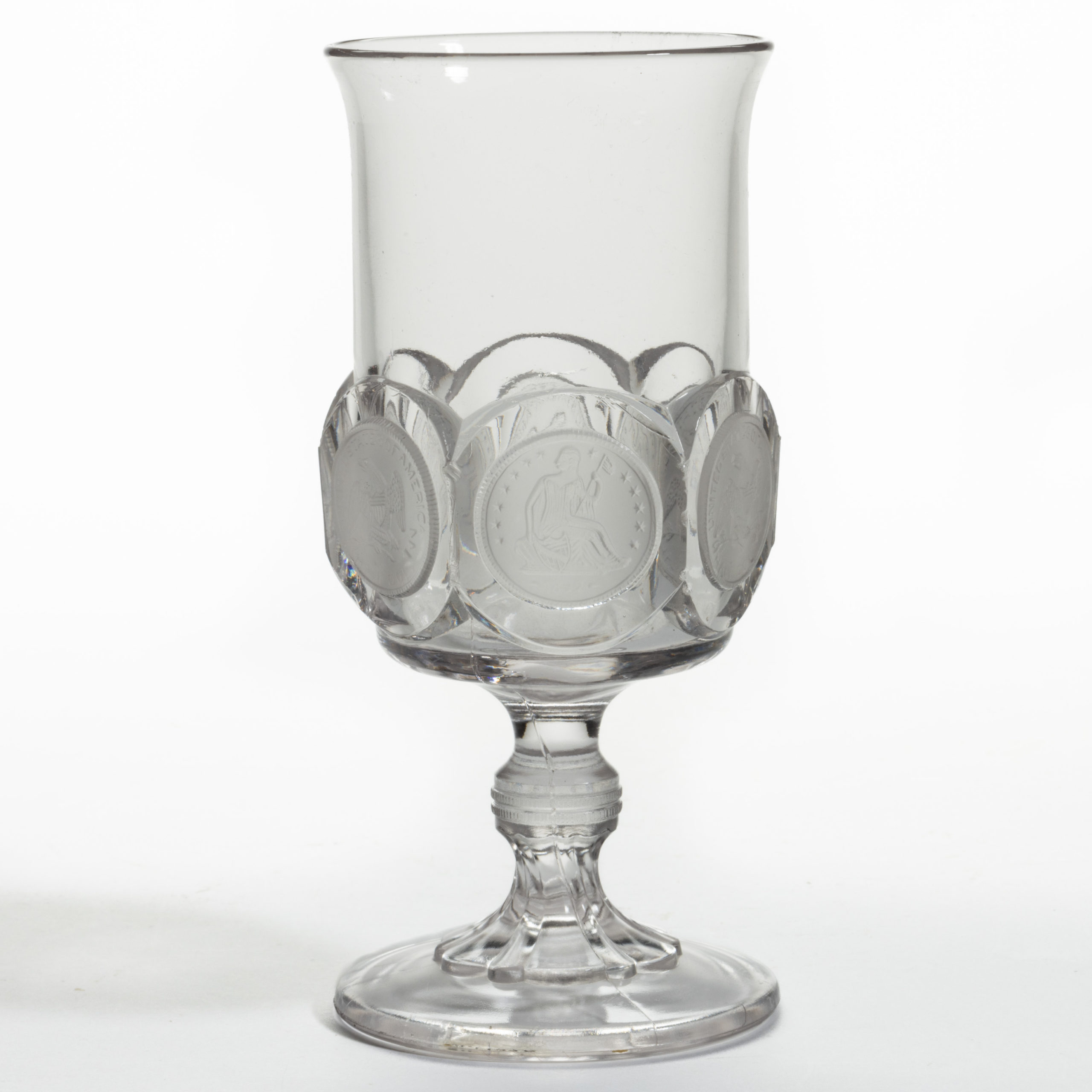 U. S. COIN / SILVER AGE (OMN) GOBLET / FOOTED ALE,
