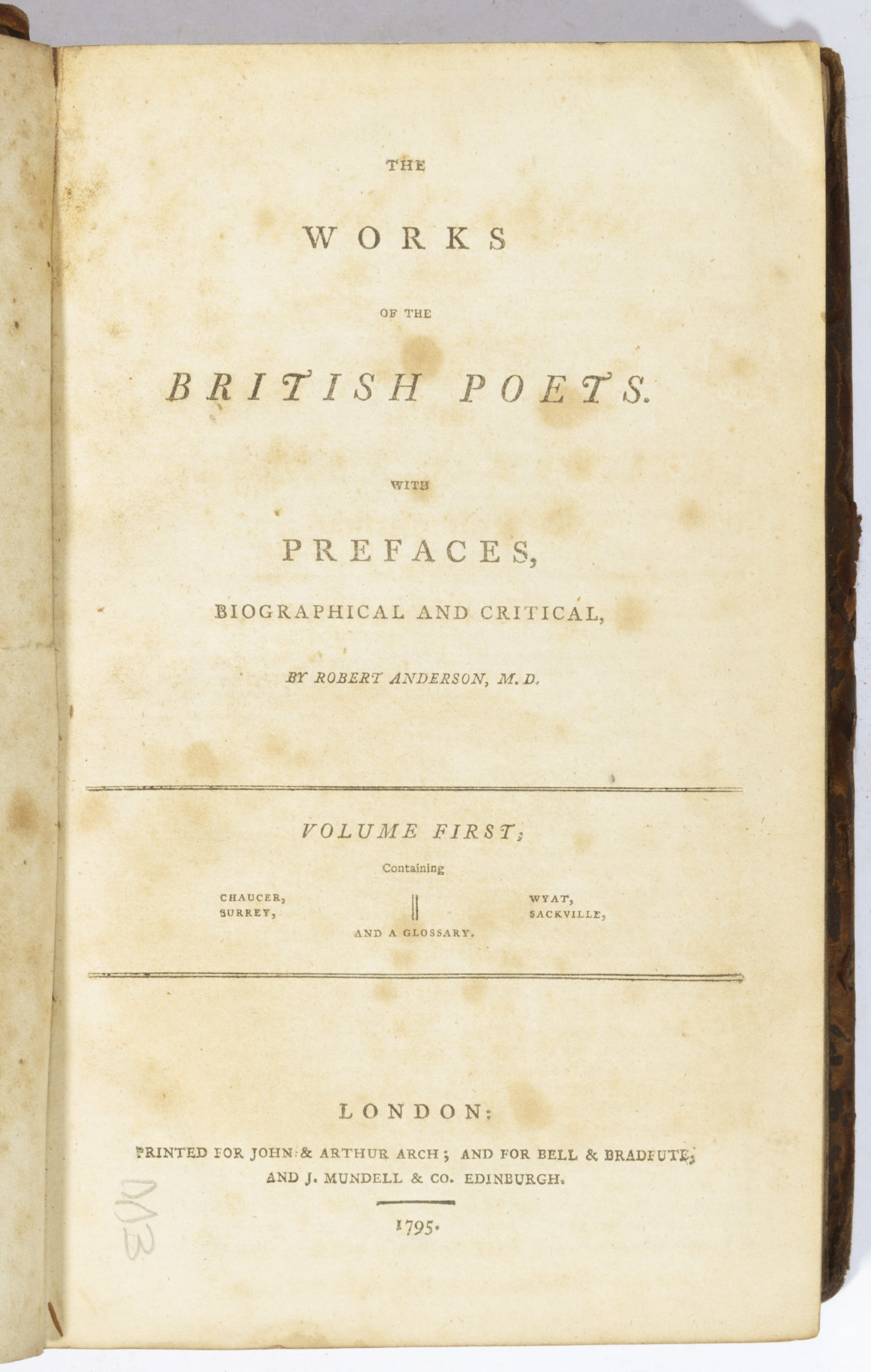 ANTIQUARIAN BRITISH LITERATURE 13-VOLUME SET,