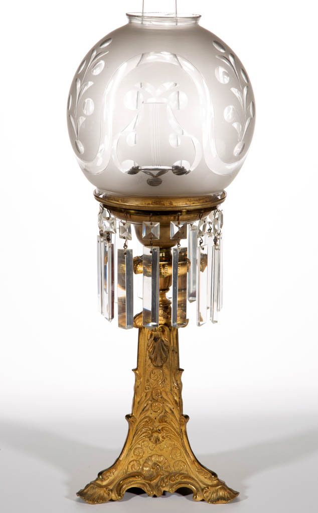 DIETZ BRASS AND BRONZE ASTRAL / SOLAR LAMP