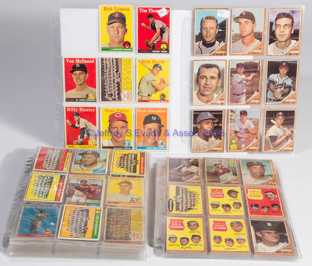 1950’S AND 1960’S TOPPS BASEBALL CARDS, LOT OF 326