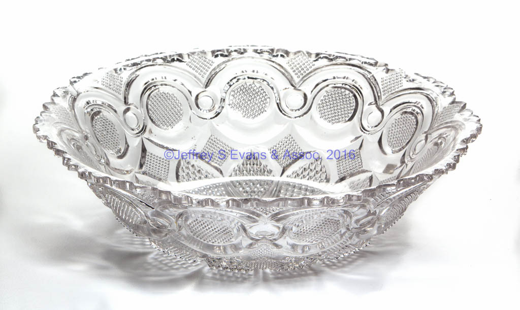 PRESSED LACY ROMAN ROSETTE DEEP BOWL