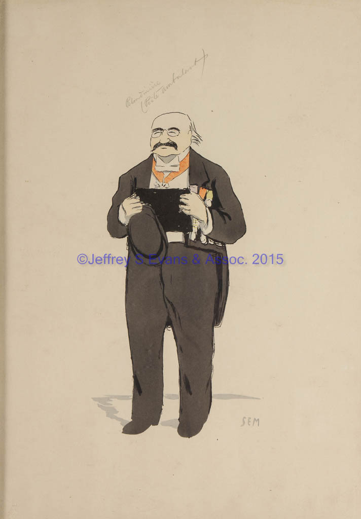 GEORGES GOURSAT, "SEM" (FRENCH, 1863-1934) CARICATURE PRINTS, LOT OF FOUR