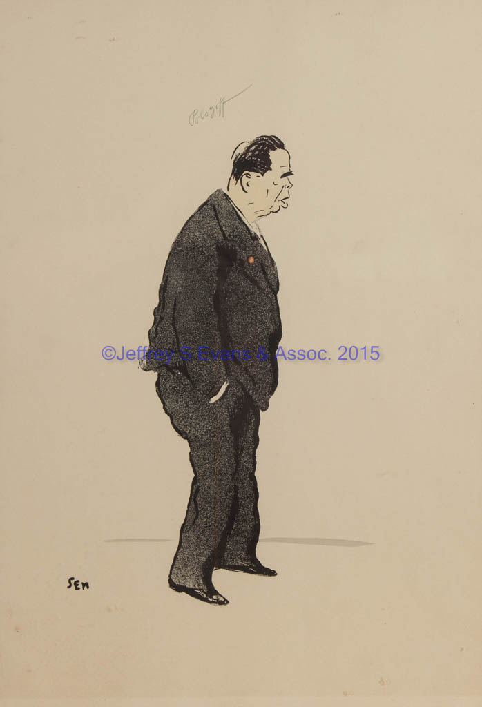 GEORGES GOURSAT, "SEM" (FRENCH, 1863-1934) CARICATURE PRINTS, LOT OF FOUR